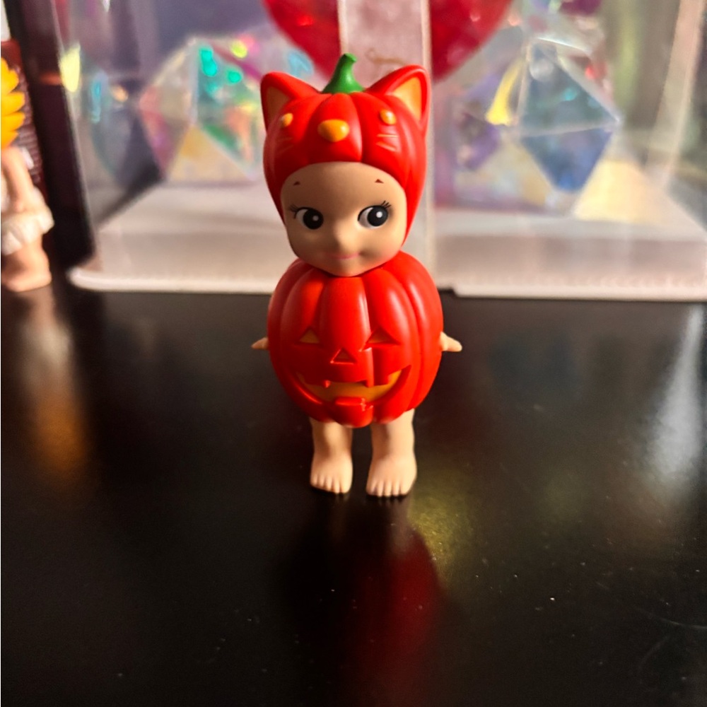 Pumpkin Doll with Red and Green Costume